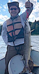 61 Northern Pike Day Fishing at Fireside Lodge in Canada by Dennis